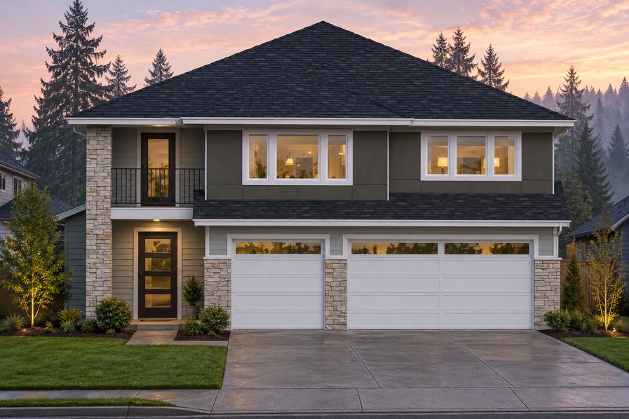 Exterior rendering of Home Plans NW Plan 3014