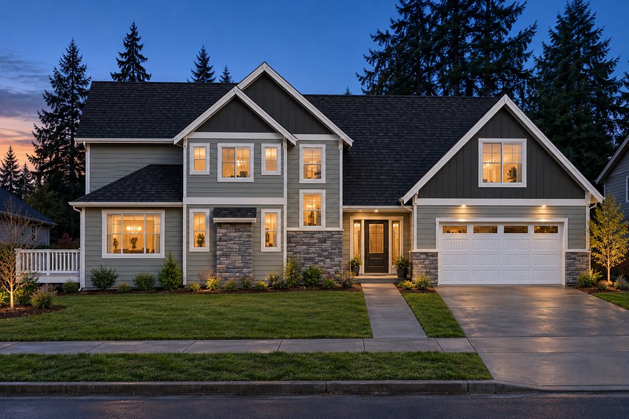 Exterior rendering of Home Plans NW Plan 3018