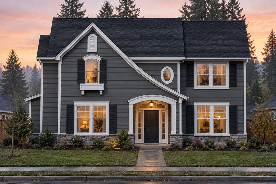 Exterior rendering of Home Plans NW Plan 3072