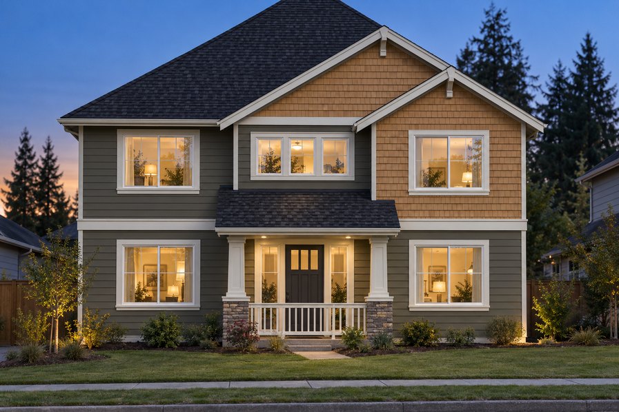Exterior rendering of Home Plans NW Plan 3074