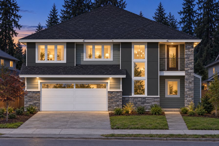 Exterior rendering of Home Plans NW Plan 3086
