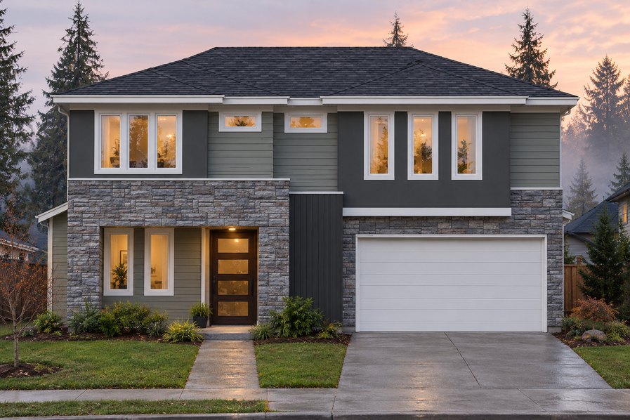 Exterior rendering of Home Plans NW Plan 3110