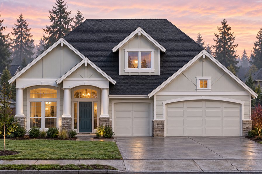 Exterior rendering of Home Plans NW Plan 3168-AB