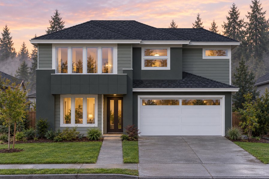 Exterior rendering of Home Plans NW Plan 3170