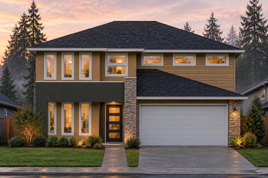 Exterior rendering of Home Plans NW Plan 3178