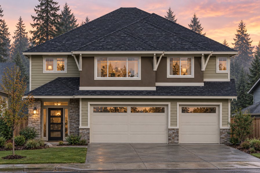 Exterior rendering of Home Plans NW Plan 3186