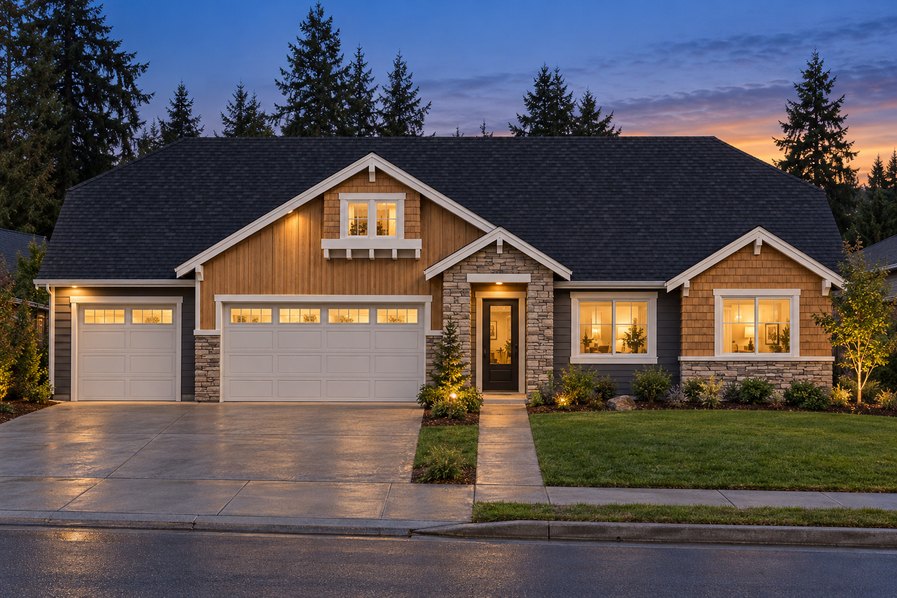 Exterior rendering of Home Plans NW Plan 3224-AB