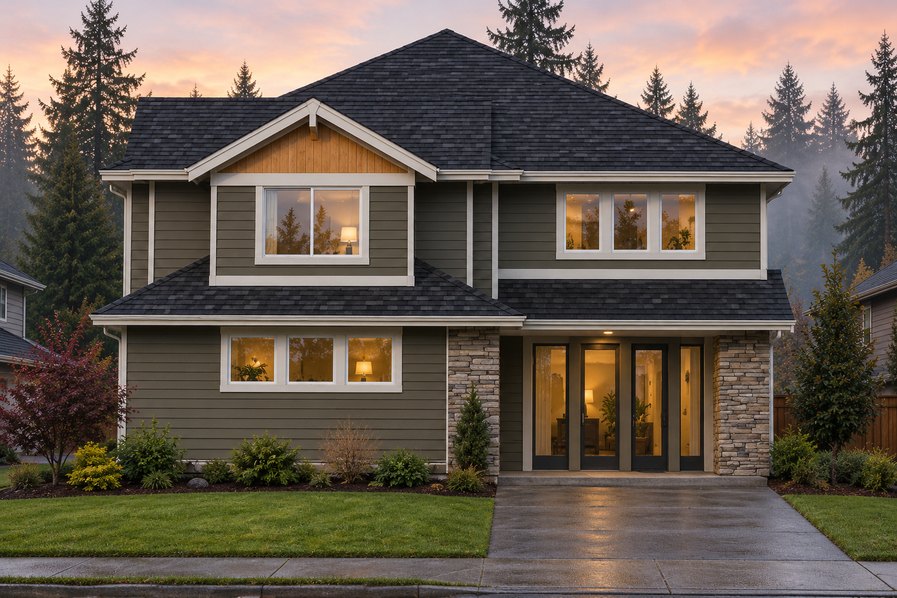 Exterior rendering of Home Plans NW Plan 3228
