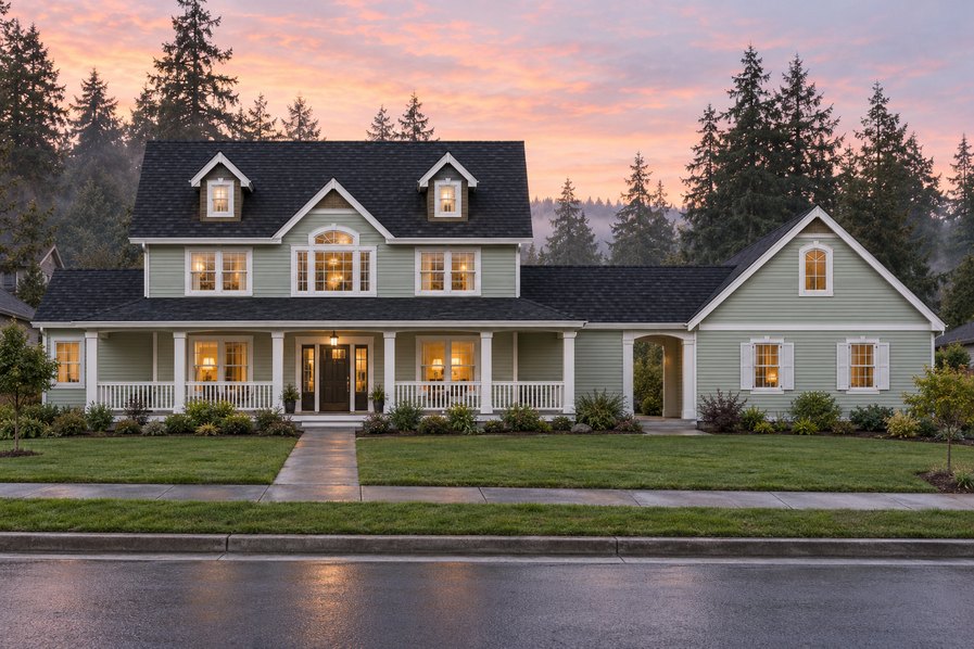 Exterior rendering of Home Plans NW Plan 3275