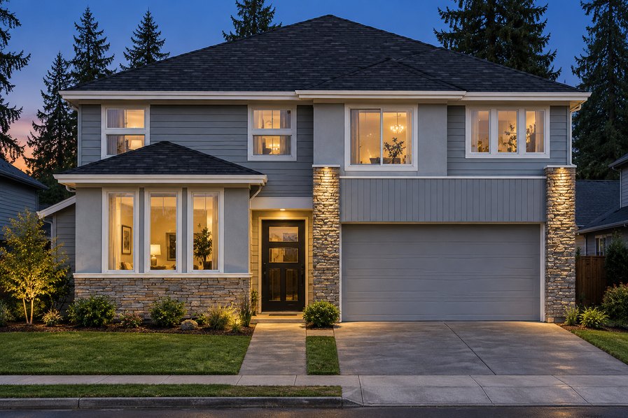 Exterior rendering of Home Plans NW Plan 3418