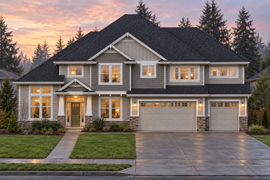 Exterior rendering of Home Plans NW Plan 3423
