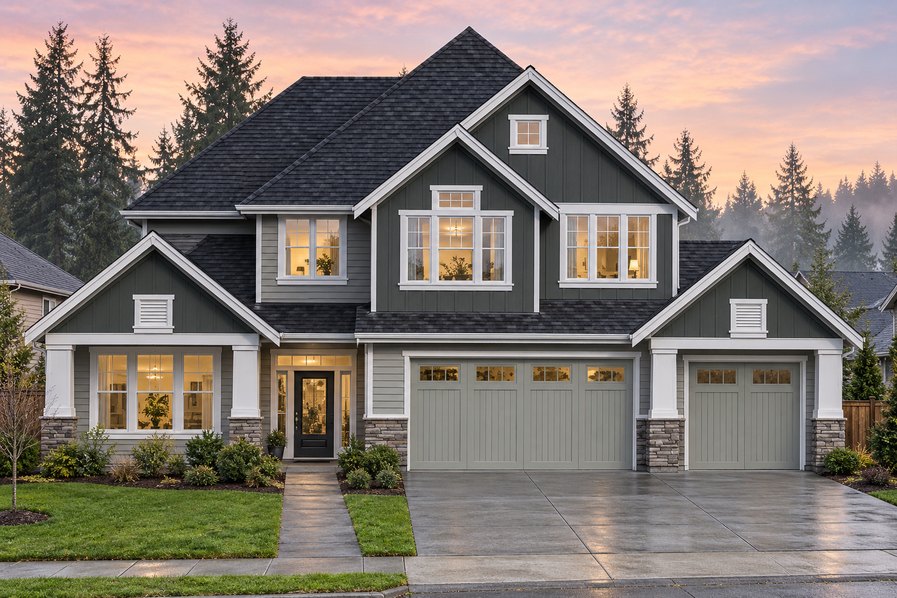Exterior rendering of Home Plans NW Plan 3461