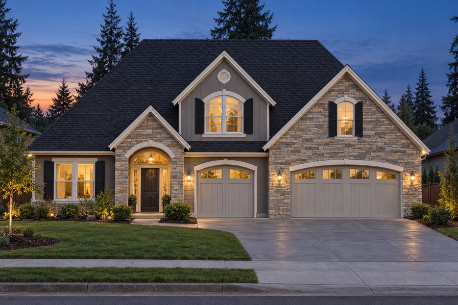 Exterior rendering of Home Plans NW Plan 3493-A