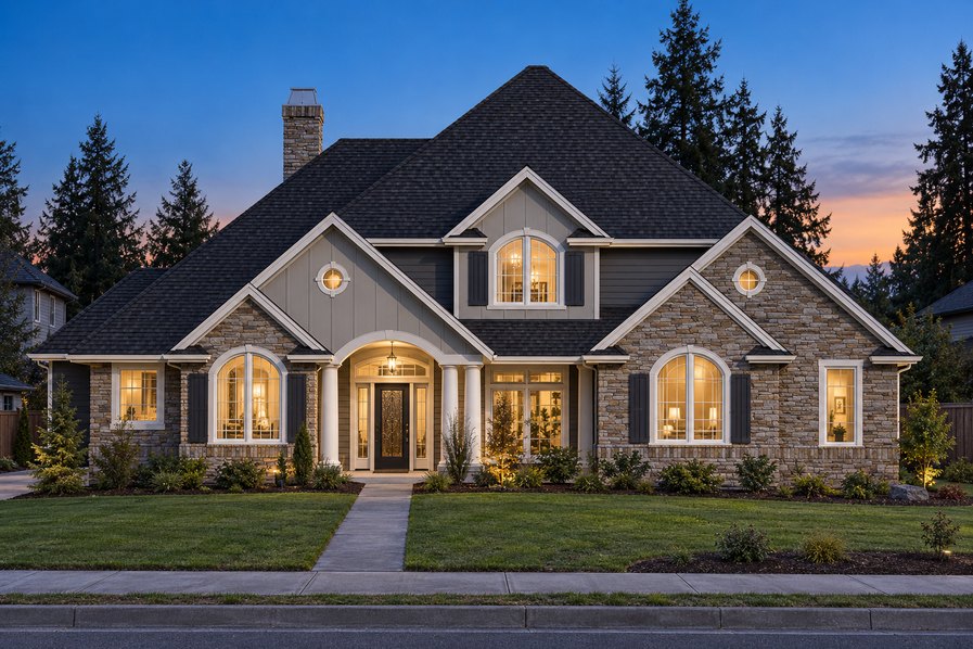 Exterior rendering of Home Plans NW Plan 3498
