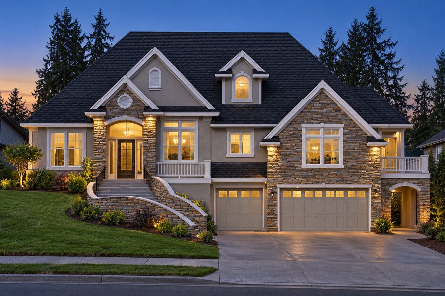 Exterior rendering of Home Plans NW Plan 3507-A