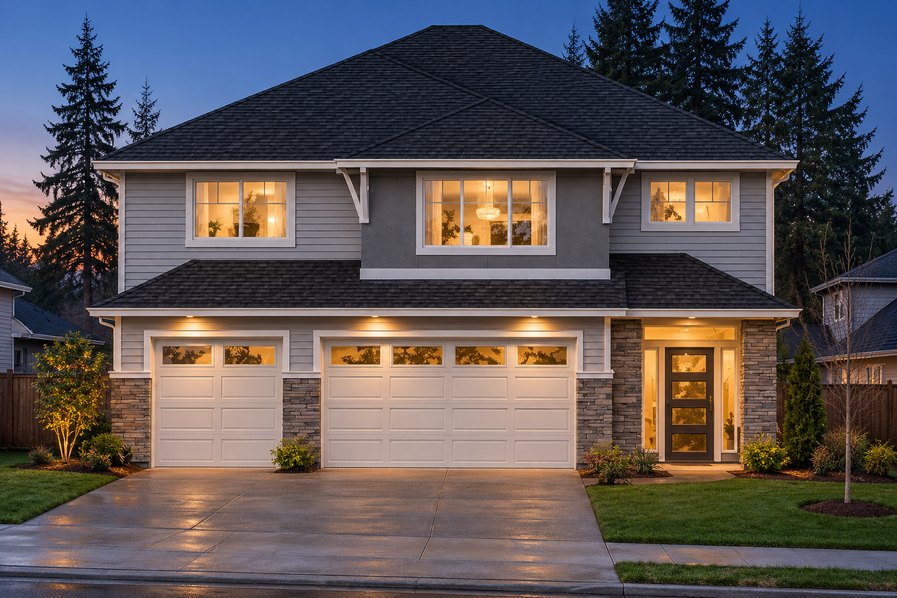 Exterior rendering of Home Plans NW Plan 3553-A